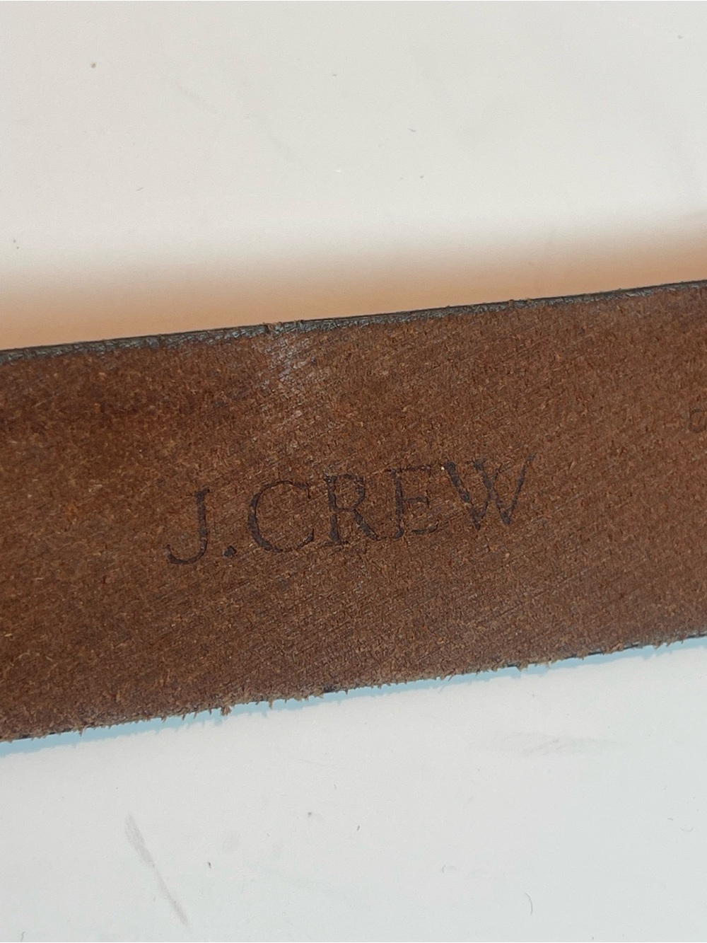Vintage J.Crew Genuine Italian Leather Belt Brown Minimalist Basic Sz 34 Unisex - Picture 5 of 10